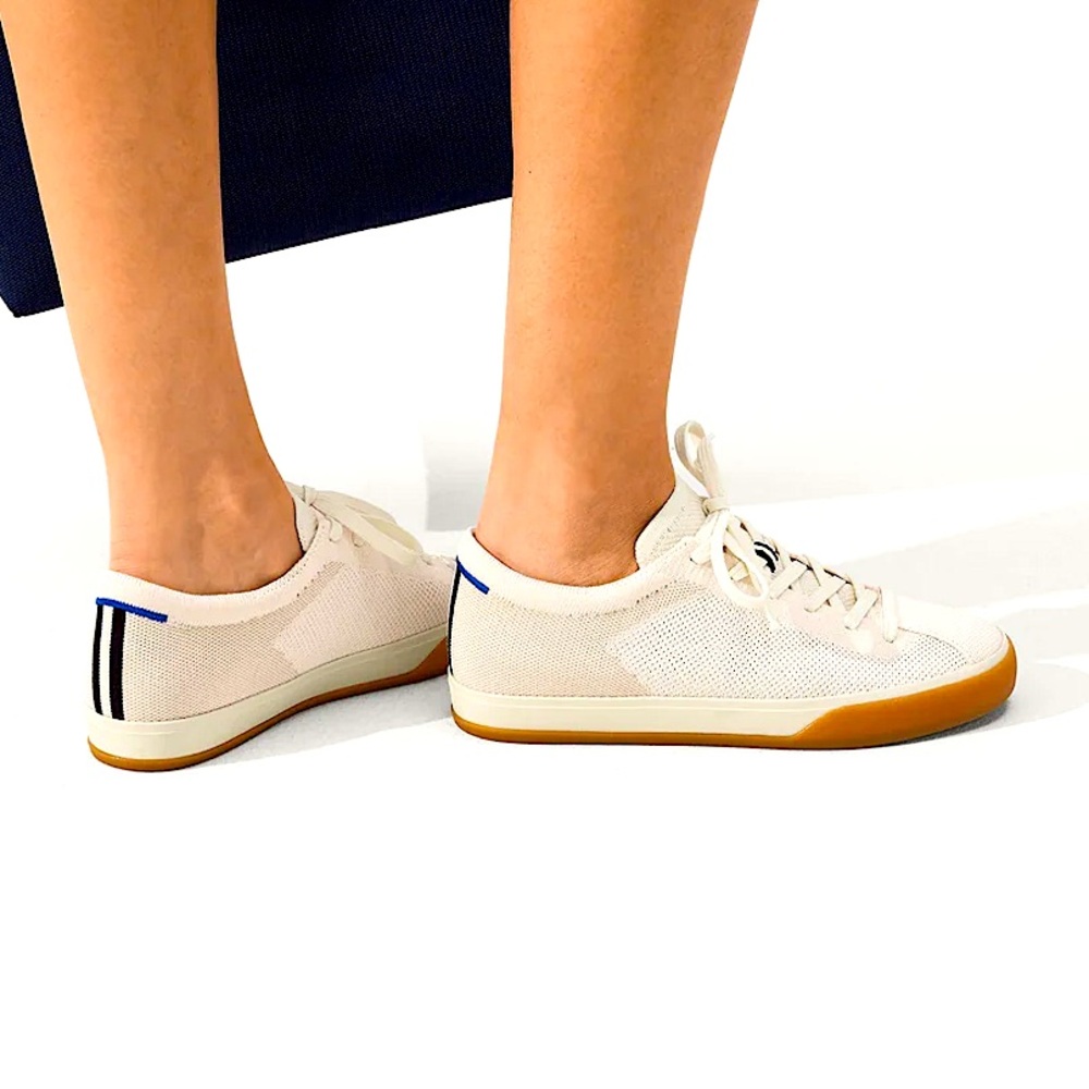 Rothy’s The Lace Up Sneaker in Blonde size 11